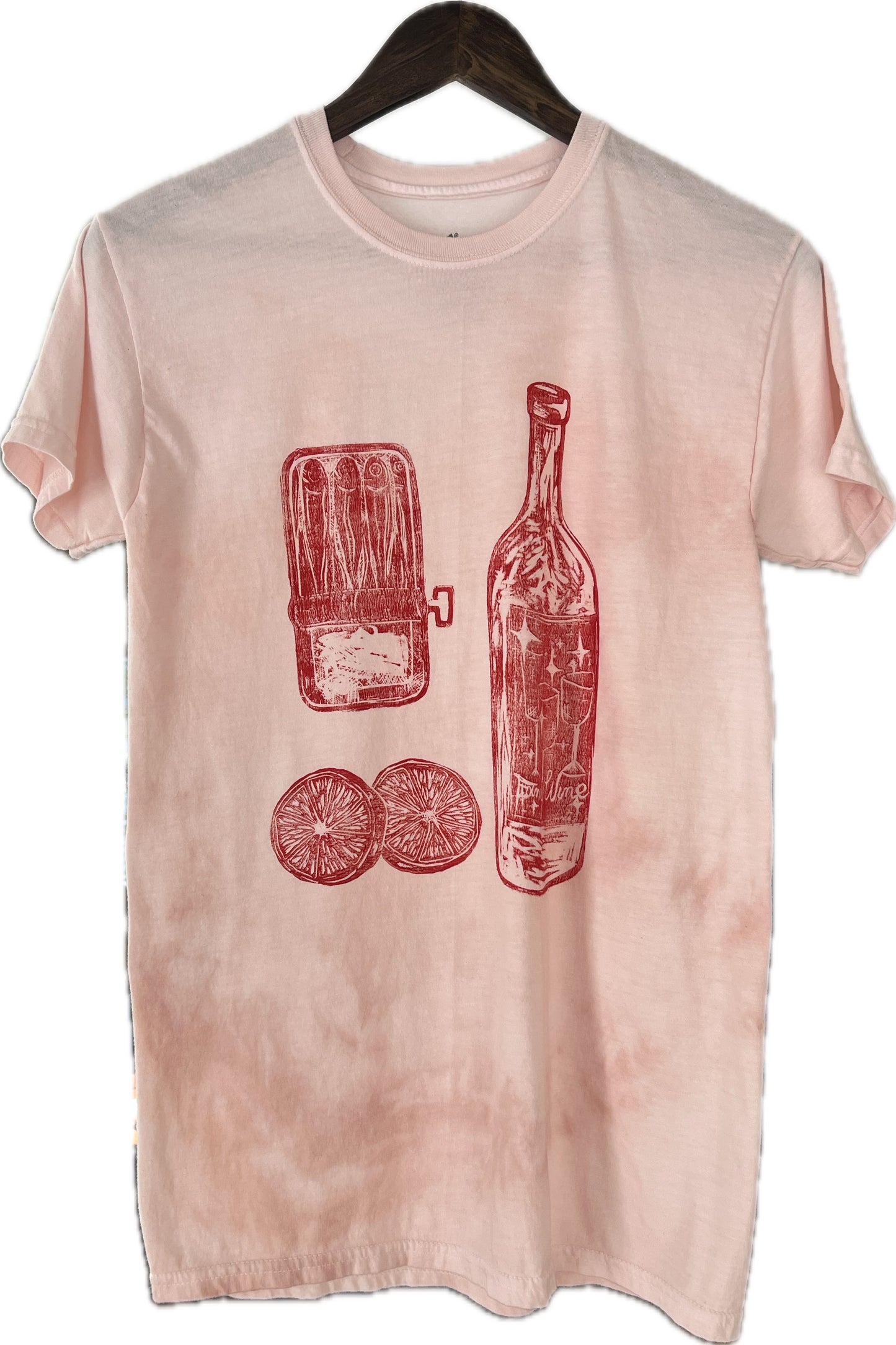 Sardines and Things Tee - Pink/Red